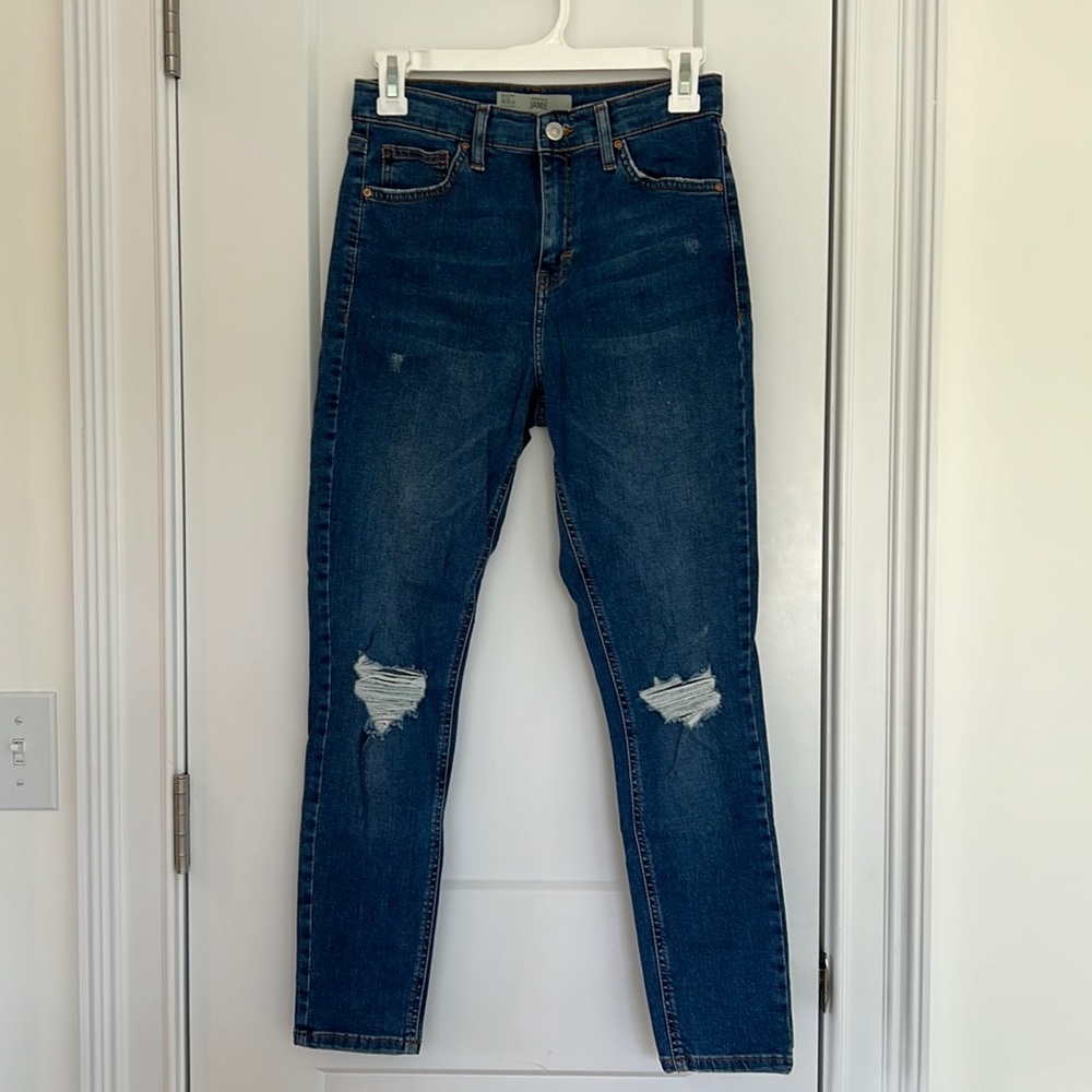 TopShop Women’s Moto Jamie High Waisted Jeans Size W28 L30